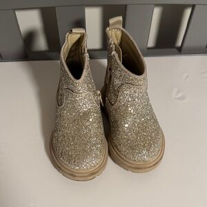 Cat & Jack Glittery Gold Kids Boots